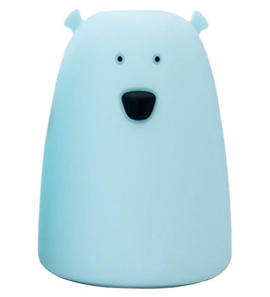 Rabbit & Friends Lamp - 11x17 cm - Groot Beer - Blauw - Rabbit & Friends - OneSize - Nachtlampen
