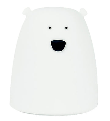Rabbit & Friends Lamp - Klein Beer - 8,5x10 cm - Wit - Rabbit & Friends - OneSize - Nachtlampen