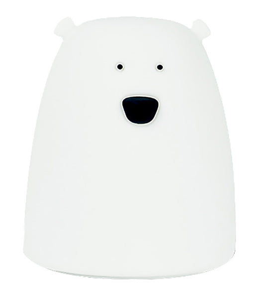 Rabbit & Friends Lamp - Klein Beer - 8,5x10 cm - Wit - Rabbit & Friends - OneSize - Nachtlampen