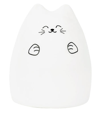 Rabbit & Friends Lamp - 15x11 cm - Kat - Wit - Rabbit & Friends - OneSize - Nachtlampen