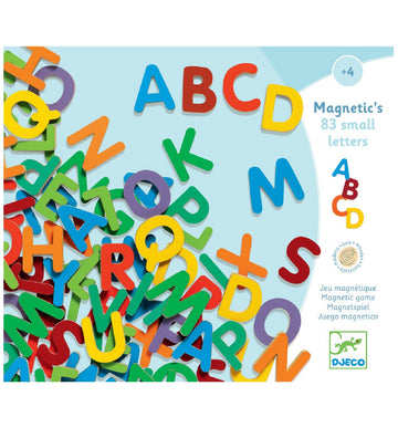 Djeco Magneten - 83 st. - Hout - Letters - Djeco - OneSize - Magnetisch speelgoed