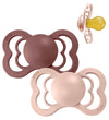 BIBS Supreme+ Fopspenen - Maat 1 - 2-pack - Symmetrisch - Marmot - BIBS - 0-6 mnd - Fopspenen
