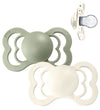 BIBS Supreme+ Fopspenen - Maat 1 - 2-pack - Symmetrisch - Ivory/ - BIBS - 0-6 mnd - Fopspenen