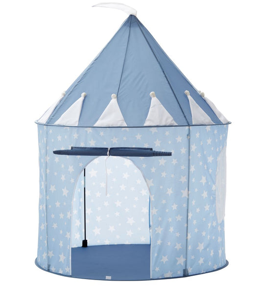 Kids Concept Speeltent - 100x130 cm - Blauw m. sterren - Kids Concept - OneSize - Speeltenten
