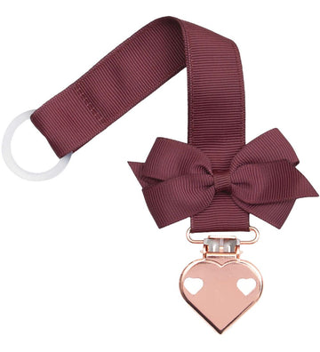 Little Wonders Speenketting - Rose Wine m. Vlinderdas/Koperen Ha - Little Wonders - OneSize - Speenkettingen
