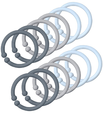 BIBS Loops - 12 stk - Blue/Cloud/Petrol - BIBS - OneSize - Hangspeeltjes
