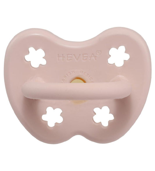 Hevea Fopspeen - 0-3 mnd. - Natuurlijk Rubber - Powder Roze m. B - Hevea - 0-3 mnd - Fopspenen