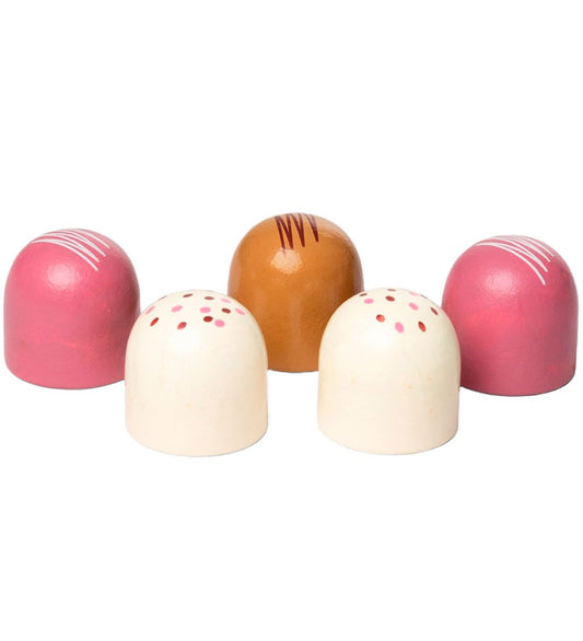 MaMaMeMo Speelgoedeten - Roombroodjes, Ruby - Hout - MaMaMeMo - OneSize - Speelgoedeten