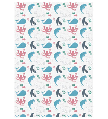 Mininor Verschoonmatje - Wegwerpbaar - 6-pack - Wit m. Dieren - Mininor - OneSize - Verschoonmatjes