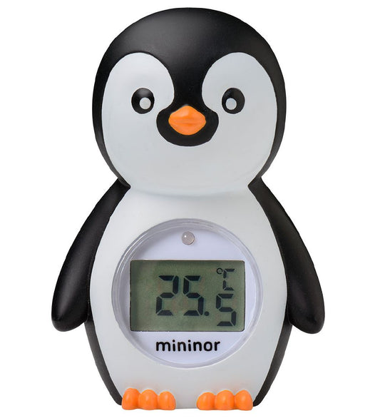 Mininor Badthermometer - Penguin - Zwart/Wit - Mininor - OneSize - Thermometeren