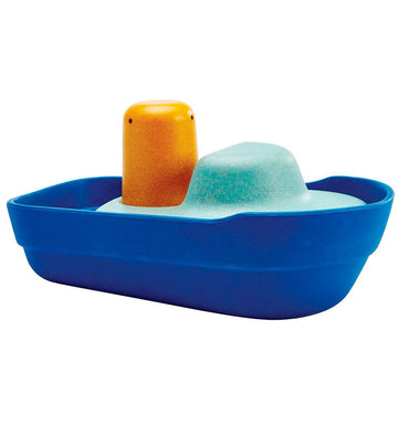 PlanToys Houten Speelgoed - Sleepboot - Hout - PlanToys - OneSize - Badspeelgoed