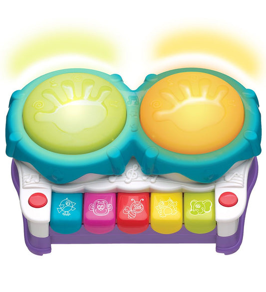 Playgro Activiteitenspeelgoed - 2 in 1 Light Up Music Maker - Playgro - OneSize - Activiteitenspeelgoed
