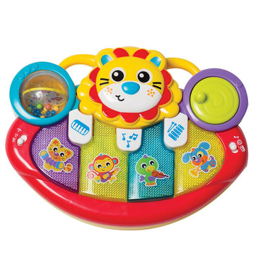 Playgro Pianomat - Leeuwactiviteit Kick Speelgoedpiano - Playgro - OneSize - Activiteitenspeelgoed
