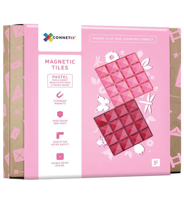 Connetix Magnetische platen - 2 Onderdelen - Pastel - Connetix - OneSize - Magnetisch speelgoed