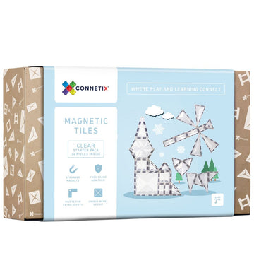 Connetix Magnetenset - 34 Onderdelen - Clear - Connetix - OneSize - Magnetisch speelgoed