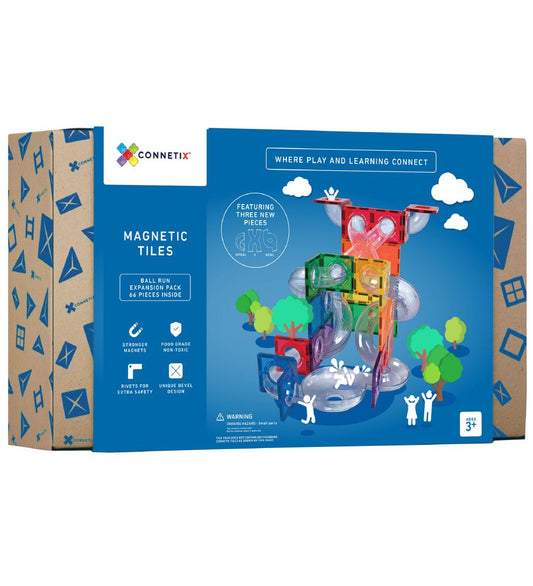 Connetix Magneetset - Uitbreidingspakket - 66 Onderdelen - Balle - Connetix - OneSize - Magnetisch speelgoed