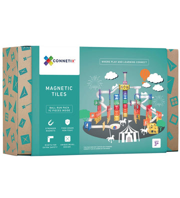 Connetix Magneetset - 92 Onderdelen - Ball Run - Connetix - OneSize - Magnetisch speelgoed