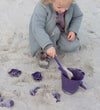 Scrunch Zandmallen - 4 st. - Silicone - 6,5-10,5 cm - Dark Lila - Scrunch - OneSize - Zandspeelgoed