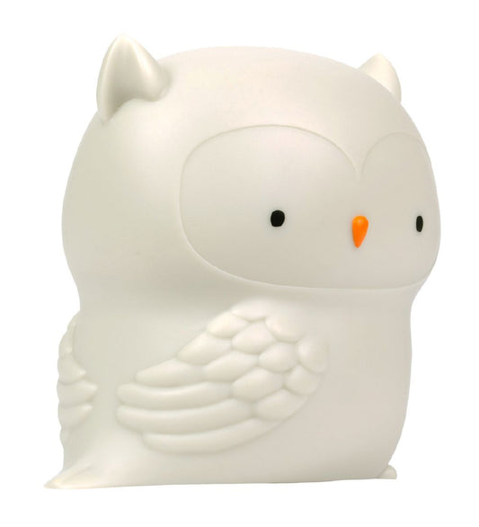 A Little Lovely Company Nachtlamp - 11,8x11,5 cm - Uil - Grijs - A Little Lovely Company - OneSize - Nachtlampen