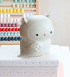 A Little Lovely Company Nachtlamp - 11,8x11,5 cm - Uil - Grijs - A Little Lovely Company - OneSize - Nachtlampen