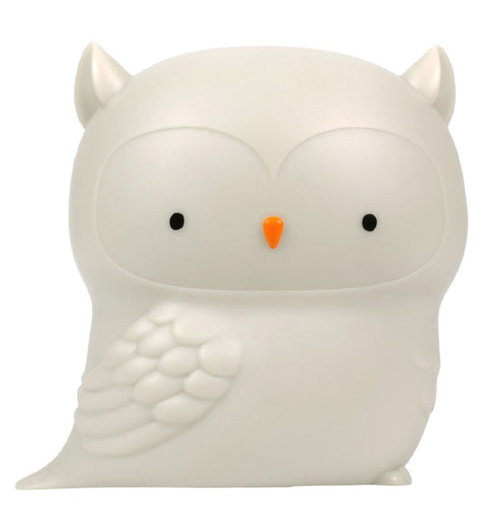 A Little Lovely Company Nachtlamp - 11,8x11,5 cm - Uil - Grijs - A Little Lovely Company - OneSize - Nachtlampen