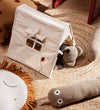 ferm Living Speeltent - 30x30 cm - Naturel m. Lieveheersbeestje - Ferm Living - OneSize - Speeltenten
