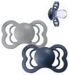 BIBS Supreme+ Fopspenen - Maat 1 - 2-pack - Symmetrisch - Cloud/ - BIBS - 0-6 mnd - Fopspenen