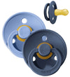 BIBS Colour Fopspenen - Maat 1 - 2-pack - Rond - Sky Blue/Steel  - BIBS - 0-6 mnd - Fopspenen