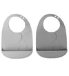 Done by Deer Slab met voedselopvanger - 2-pack - Silicone - Elph - Done by Deer - OneSize - Slabbetjes