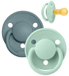 BIBS De Lux Fopspenen - Maat 2 - 2-pack - Rond - Nordic Mint/IJs - BIBS - 6-18 mnd - Fopspenen