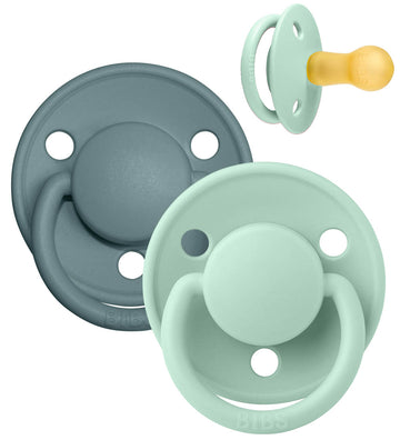BIBS De Lux Fopspenen - Maat 2 - 2-pack - Rond - Nordic Mint/IJs - BIBS - 6-18 mnd - Fopspenen