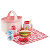 Hape Speelgoedeten - 12 Onderdelen - Picknick Mand - Hape - OneSize - Speelgoedeten