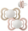 BIBS Supreme+ Gloeiende spenen - Maat 2 - 2-pack - Symmetrisch - - BIBS - 6-18 mnd - Fopspenen