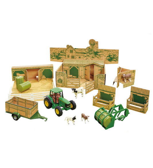 Britains Speelset - 43257 - John Deere - 20 Onderdelen - Farm In - Britains - OneSize - Tractors