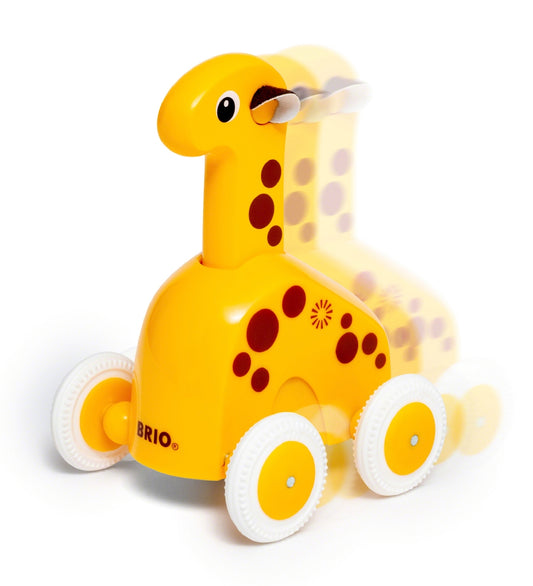 BRIO Trekspeelgoed - Giraf - Geel 30229 - BRIO - OneSize - Motoriek speelgoed