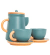 MaMaMeMo Koffieservies - Hout - Smaragd Green - MaMaMeMo - OneSize - Speelgoedeten