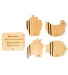 MaMaMeMo Snijplank Set - 5 Onderdelen - Hout - MaMaMeMo - OneSize - Speelgoedeten