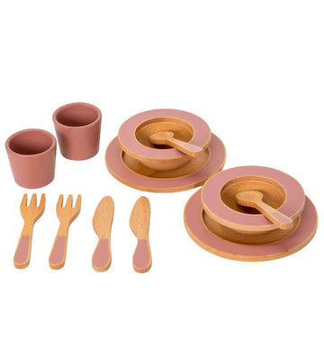 MaMaMeMo Bestek - Hout - Cherry Blossom - MaMaMeMo - OneSize - Speelgoedeten