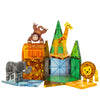 Magna-Tiles Magneetset - 25 Onderdelen - Safaridieren - Magna-Tiles - OneSize - Magnetisch speelgoed