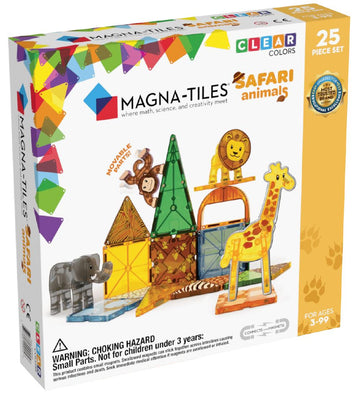 Magna-Tiles Magneetset - 25 Onderdelen - Safaridieren - Magna-Tiles - OneSize - Magnetisch speelgoed