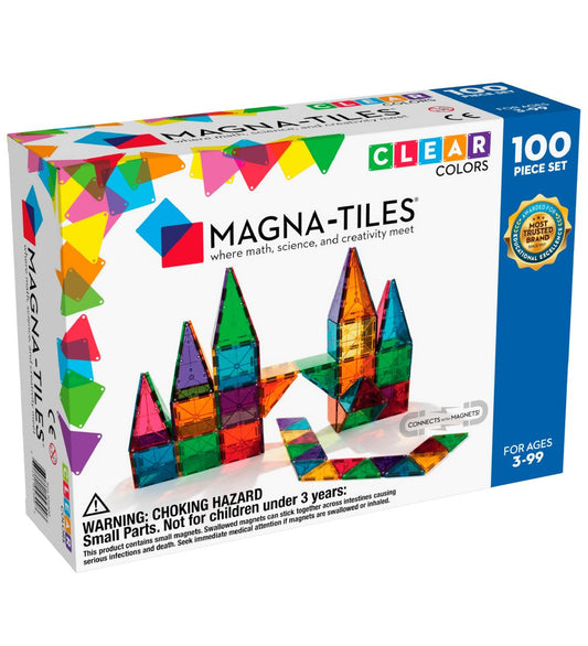 Magna-Tiles Magnetenset - 100 Onderdelen - Magna-Tiles - OneSize - Magnetisch speelgoed