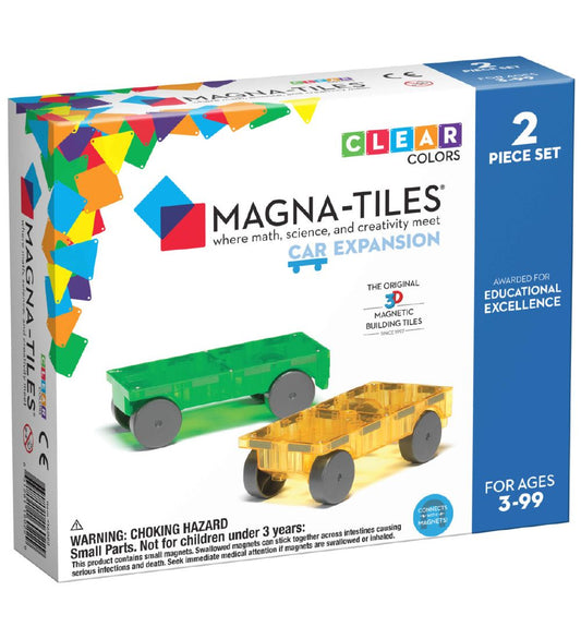 Magna-Tiles Magnet uitbreidingsset - 2 Onderdelen - Auto - Magna-Tiles - OneSize - Magnetisch speelgoed