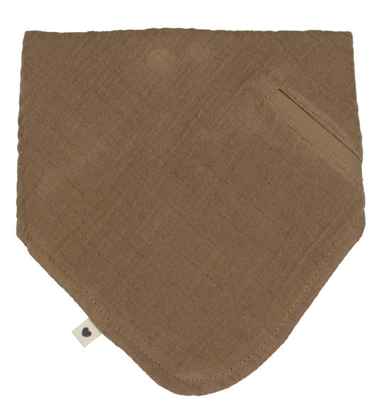BIBS Babyslabbetje - Bandana - Dark Oak - BIBS - OneSize - Kwijlsjaaltjes