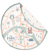 Play&Go Speelmat - Ø140 - Paris Kaart - Play&Go - OneSize - Speelmaten
