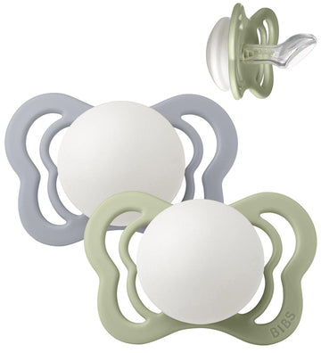 BIBS Couture Gloeiende spenen - Maat 1 - 2-pack - Anatomisch - S - BIBS - OneSize - Fopspenen