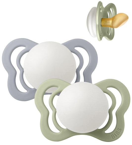 BIBS Couture Gloeiende spenen - Maat 1 - 2-pack - Anatomisch - S - BIBS - OneSize - Fopspenen
