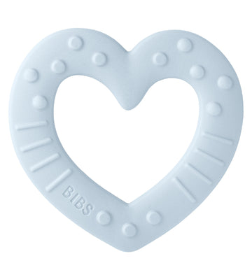 BIBS Bijtring - Heart - Baby Blue - BIBS - OneSize - Bijtringen