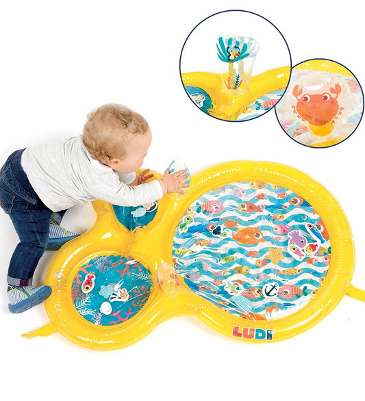 Ludi Speelmat - Water - 94x63 cm - Geel - Ludi - OneSize - Speelkleden