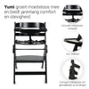 Kinderstoel Novi Yumi Inklapbaar Pure Black