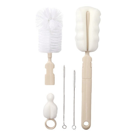 Borstelset Babyono Flessen en Bekers Beige